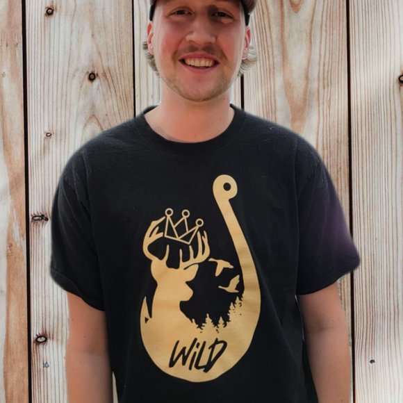 Black/ Tan Giffen Wild T-Shirt - Picture 3 of 3